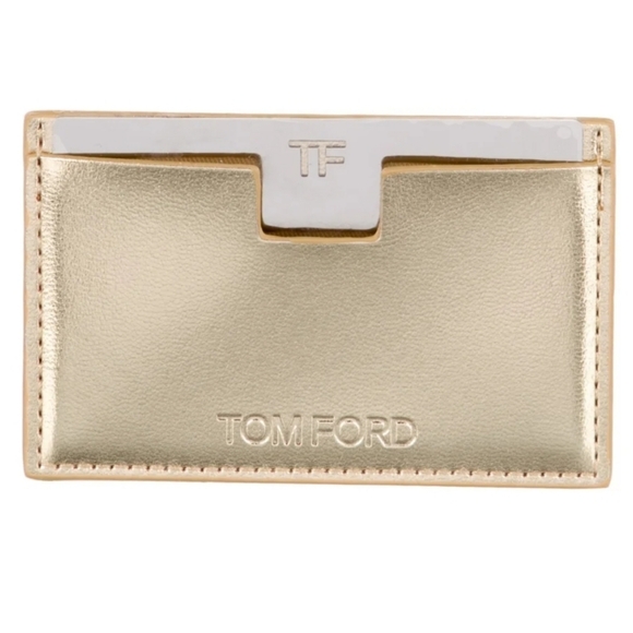 TOM FORD CARD HOLDER W MIRROR & BOX - Picture 1 of 2